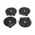 thumbnail image 1 of Unique Bargains 4 Pcs Wheel Center Caps Hub Caps Rim Center Caps 2.76" 2.95" Wheel Caps Hubcap Center Covers Black Plastic 4 Clips, 1 of 6