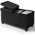 thumbnail image 4 of Banc de Rangement avec Bacs de Rangement en Tissu de Lin, 4 of 4