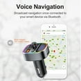 thumbnail image 3 of Car Audio Adapter Bluetooth V5.0 Noise Reduction Car Aux MP3 Player Charger MP3 Player LED Quick Charging Charger Adapter, 3 of 6