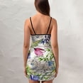 thumbnail image 4 of Ladies Elegant Sling Sleeveless Sexy Dress flowers, 4 of 6