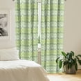 thumbnail image 2 of Ambesonne Leaves Curtains, Venetian Inspired Flora, Pair of 28"x63", Green Pale Green, 2 of 5