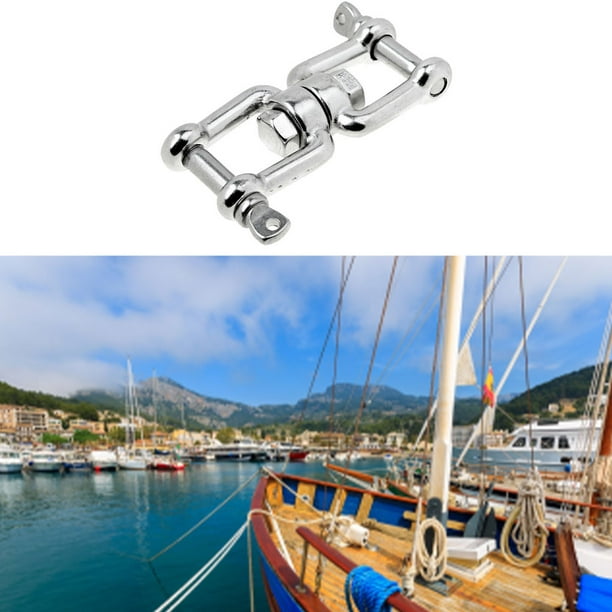 ziyahi Boats Chain Connector Firm Small Swivel Double Shackle Polishing  Boat Accessories Marine Hardware Household