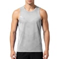 thumbnail image 2 of LODIENY Mens Workout Tank Tops Quick Dry Athletic Gym Muscle Fit Vest Breathable Mesh Sleeveless Crew Neck Running Training Shirts White XXXL, 2 of 6