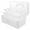 White, variant on Gymnture 3-Layer Craft Organizer Portable Plastic Tool Box with Handle for Home