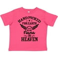 thumbnail image 3 of Inktastic Handpicked for Earth by My Nana in Heaven with Angel Wings Boys or Girls Toddler T-Shirt, 3 of 5