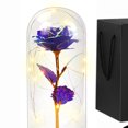 thumbnail image 2 of Rosa eterna artificial en cubierta de vidrio Lámparas LED Regalos para el Día de la Madre de San Valentín, 2 of 6