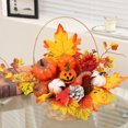 thumbnail image 4 of Inteprter Guirnalda de calabaza, simulación falsa, hojas de arce vegetales, colgador de pared, cesta de bambú, decoraciones, guirnalda, accesorios de Kits de decoración para fiestas Tipo 2 Inteprter HA069480-02, 4 of 6