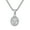 Silver, variant on Cross Necklace for Men Black Silver Stainless Steel Personalized Statement Cool Simple Oval Vintage Jewelry Silver