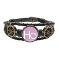 thumbnail image 1 of Quimica elementos periodo cuadro lantanidos Holmium ho Pulsera marina tejida en cuero, 1 of 4