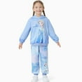 thumbnail image 5 of Disney Frozen Girls Hoodies Elsa Graphic Sweatshirts and Joggers Pants 2Pcs Outfits Set Big Kids 5-6Y, 5 of 11