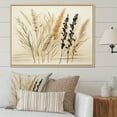 thumbnail image 2 of Designart "Vintage Botanica Collection Herbs I" Oversized Floral Framed Wall Art - Traditional Beige Herbs Entryway Framed Wall Art Print, 2 of 7