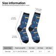 thumbnail image 2 of KLL French Bulldog Dog In Beret Print Cool Socks Men's Women's Crew Socks Funny Crazy Novelty Stockings, 2 of 6