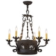 thumbnail image 3 of Meyda Tiffany 162507 Dragone 6 Light 24" Wide Taper Candle Style Chandelier, 3 of 3