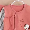 thumbnail image 4 of CAUYDY Infant Girls Outfits Preemie Boys Clothes Newborn Layette 2 Long Sleeve Shirt + Warm Hat + 2 Pants + Bib + Bellyband 7Pcs Cotton Set Fall Winter Sizes 0-3 Months,Red, 4 of 5