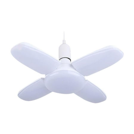 Menolana E27 LED Garage Light Bulb LED Lamp Bulb Easy to Install 60W 6500K Foldable Ceiling Light for Kitchen Basement Warehouse Porch