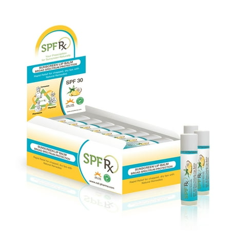 Pina Colada Flavoring Lip Balm Organic Pina Colada Lip Balm with SPF 30 Sunscreen and Vitamin E - for Highly Protective Natural Moisturizing Chap-Free Balm (0.15 oz - 24 pack, Pina Colada) ()