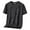 Black, variant on Men's Soft Lightweight Short Sleeve Sport T-shirt Crew Neck Moisture Wicking Breathable Top Casual Running Workout Tee