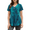 Peacock Blue, variant on Weardear Summer Short Sleeve Blouse for Women Trendy Dressy Casual Tunic Tops Loose V Neck T Shirt