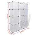 thumbnail image 5 of vidaXL Modular Cabinet with 9 Compartments 109x36.5x143 cm White, 5 of 5