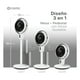 thumbnail image 4 of Ventilador Esquimal 3 en 1 de Pedestal y Escritorio, Altura Ajustable, Oscilación 120°, Pantalla LED Táctil, Temporizador 8h, Color Blanco, 4 of 7