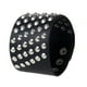 thumbnail image 1 of Pulsera punk ancha Sunnimix de cuero sintético, color negro, 1 of 7
