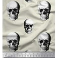 thumbnail image 1 of Soimoi Rayon Fabric Horror Skull Halloween Print Fabric by The Yard 42 Inch Wide, 1 of 1