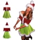 thumbnail image 4 of Vestido de Papá Noel para mujer, disfraz de señora Claus de lujo, vestido de terciopelo con hombros descubiertos, conjunto de gorro de Papá Noel, trajes de cosplay, 4 of 4