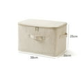 thumbnail image 2 of Cotton And Linen Storage Box Foldable Clothes Organizer Large Storage Bins, 2 of 3