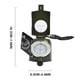 thumbnail image 4 of Xihbxyly Clinómetro para Exteriores, Medidor de Pendiente Preciso con Dial de Verticalidad, Diseño Luminoso de Luz Nocturna, Tapa Metálica Plegable para Fácil Transporte, Ideal para Senderismo, Caza,, 4 of 7