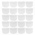 thumbnail image 1 of 20-Pack Plastic Bird Feeding Cups for Cages, 11x6cm White Water and Food Troughs for Parrots, 1 of 5