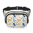 thumbnail image 1 of Balery Childish Dinosaur Mochila Cinturón para Mujeres y Hombres, Bolsa de Cintura Impermeable de Doble Capa con Correa, 1 of 9