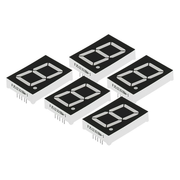 Uxcell 10Pin 1.1"x1.6"x0.4" Common Anode 2.8V LED Display Digital Tube White 5 Pack