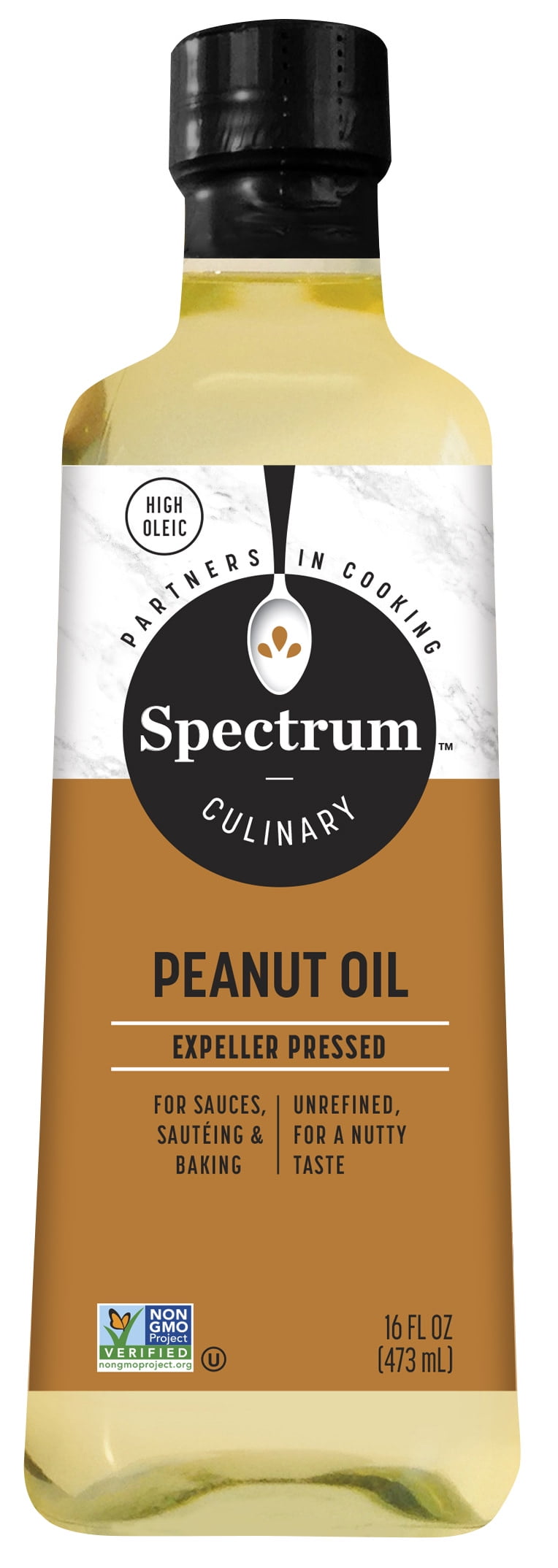 Spectrum Culinary Unrefined Peanut Oil, 16 fl. oz.