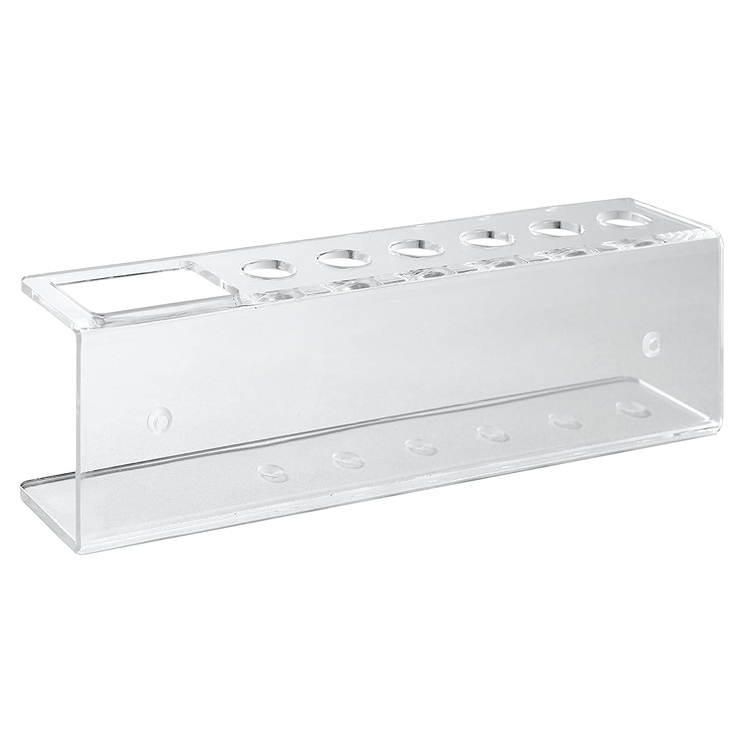 15 Slots Clear Acrylic Wall Marker Holder Organizer Rack w/ Eraser