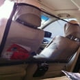 thumbnail image 3 of SPRING PARK Durable Car Universal Back Seat Dog Pet Barrier Mesh Safety Net Guard with Belt, 3 of 7