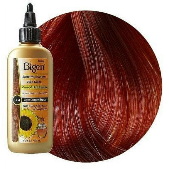 Bigen Semi-Permanent Haircolor #Cb4 Light Copper Brown 3 Ounce (88ml) (3 Pack)