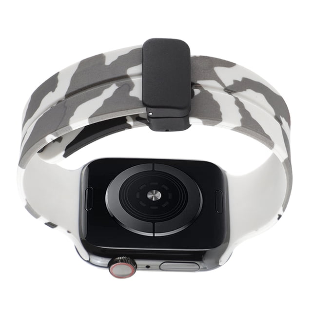 Banda de silicona para Apple Watch Pulsera de camuflaje Soft Ultra 42mm 44mm 45mm 49mm Kuymtek Para estrenar