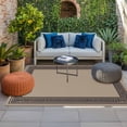thumbnail image 2 of Black Brown Greek Key Outdoor Rug for Patio/Deck/Porch, Non-Slip Large Area Rug 3 x 5 Ft, Geometric Greece Ancient Farmhouse Geo Indoor Outdoor Rugs Washable Area Rugs, Camping Rug Carpet Runner, 2 of 8