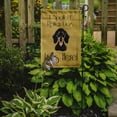 thumbnail image 2 of Caroline's Treasures BB1463GF Smooth Black and Tan Dachshund Spoiled Dog Lives Here Flag Garden Size , Small, multicolor, 2 of 3