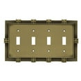 thumbnail image 2 of Franklin Brass Pineapple Quad Switch Wall Plate, Available in Multiple Colors, 2 of 2