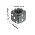 thumbnail image 2 of 4 Pack Novelty Dice Metal Tire Valve Stem Caps Waterproof Dust Proof Wheel Air Valve Cover For Car Enthusiast Housewarming Auto Decor Gifts Gadget, 2 of 2