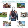 thumbnail image 5 of Easygdp Dramatic Shark Attack Boys Hoodie Kids Sweatshirt Youth Pullover With Hood-Medium, 5 of 6