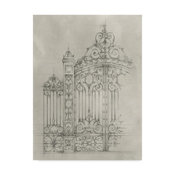 Trademark Fine Art 'Iron Gate Design I' Canvas Art by Ethan Harper