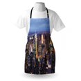 thumbnail image 3 of New York Apron Aerial View of NYC Full of Skyscrapers Manhattan Times Square Famous Cityscape Panorama, Unisex Kitchen Bib Apron with Adjustable Neck for Cooking Baking Gardening, Blue, by Ambesonne, 3 of 3