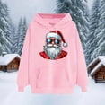 thumbnail image 4 of Craaazy Women's Christmas Hoodies with Long Sleeves Loose Fit Pockets Sweatshirt Gifts, 4 of 6