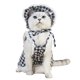 thumbnail image 5 of AURORA TRADE 1 Juego de falda para mascota, suave, ligera, cómoda, llamativa, decoración, accesorios de fotografía, poliéster, clásico, a cuadros, kit de vestido para mascota para verano, 5 of 8