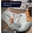 thumbnail image 4 of Geniani XXL Heating Pad for Neck and Shoulders – Heat Pad with 6 Heat Settings, Auto Shut Off, Soft Machine Washable Fabric, Hands-Free Strap for Everyday Comfort (22"×24", Gray), 4 of 9