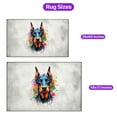thumbnail image 5 of Watercolor Drip Doberman Pinscher Pop Art Colorful Portrait Artwork Indoor Rug Doberman Dog Lover Gifts Carpet Living Bed Room Sofa Home Decor - 01009, 5 of 5