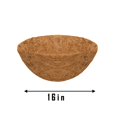 thumbnail image 1 of Hanging Basket Coconuts Fiber Planter Inserts Replacement Liner For Flower Pot, 1 of 2