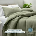 thumbnail image 3 of Bare Home Down Alternative Comforter Set - 3-Pieces - All Seasons - Oversized Queen, Sage, 3 of 9